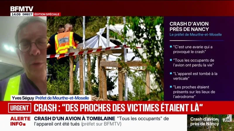 11 MORTS APRÈS LE CRASH D’UN AVION PRÈS DE NANCY: LE PRÉFET INVITE LA POPULATION À ÉVITER LE SECTEUR