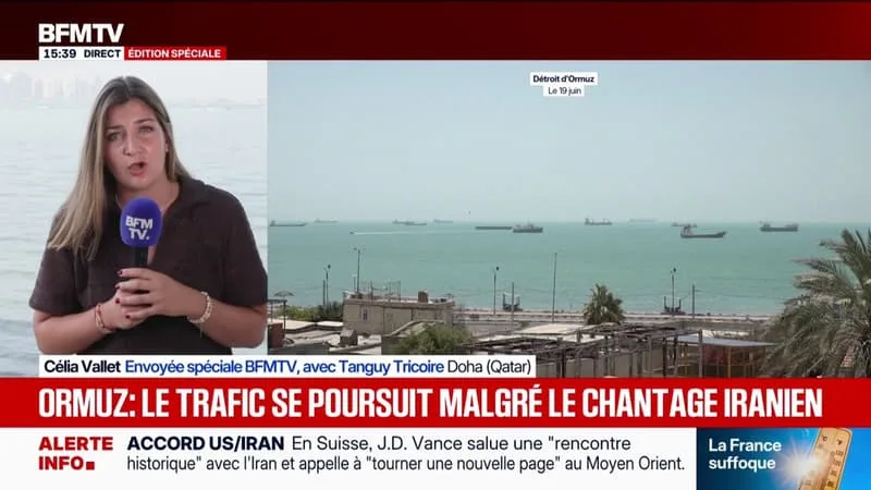 GUERRE AU MOYEN-ORIENT: LE TRAFIC SE POURSUIT MALGRÉ LE CHANTAGE IRANIEN ET LE DÉBUT DES POURPARLERS EN SUISSE