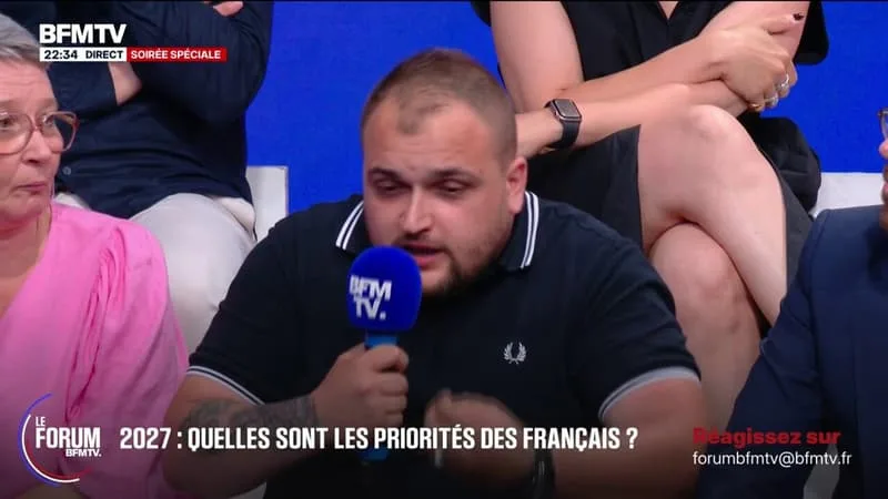FORUM BFMTV – « CE QUE L’ON VEUT, C’EST POUVOIR RÉVOQUER NOS ÉLUS À N’IMPORTE QUEL MOMENT, SI ON SENT QUE LE TRAVAIL N’EST PAS FAIT », PROPOSE SAMUEL, ARTISAN DANS LE BTP