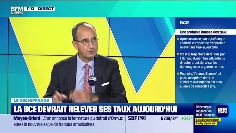 LE DÉCHIFFRAGE : LA BCE DEVRAIT RELEVER SES TAUX CE JEUDI – 11/06