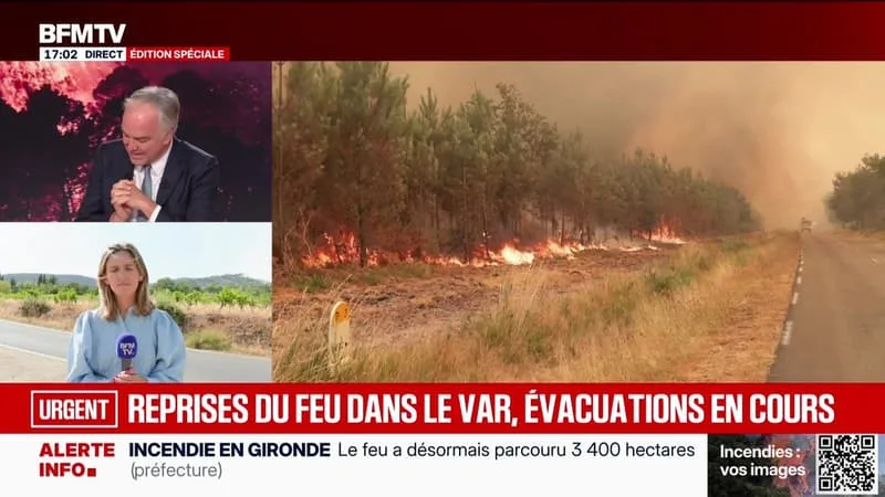 ÉDITION SPÉCIALE : FEU EN GIRONDE, 3 400 HECTARES BRÛLÉS (PRÉFECTURE) – 23/07
