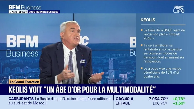 FRÉDÉRIC VAN HEEMS (KEOLIS) : KEOLIS VISE UNE MARGE BÉNÉFICIAIRE DE 1,5 % D’ICI À 2030 – 16/10