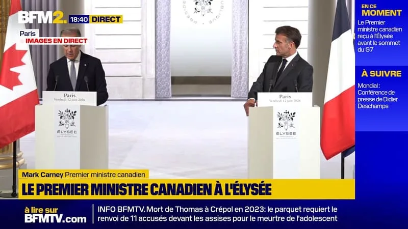 LE PREMIER MINISTRE CANADIEN MARK CARNEY SALUE « LE LEADERSHIP » D’EMMANUEL MACRON « QUANT À LA RECONNAISSANCE DE LA PALESTINE »