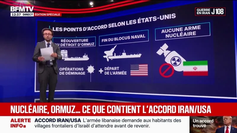 RÉOUVERTURE D’ORMUZ, FIN DU BLOCUS NAVAL, ARME NUCÉLAIRE… LES POINTS D’ACCORD CONCLUS AVEC L’IRAN SELON LES ÉTATS-UNIS
