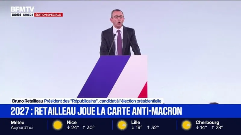 « APRÈS DIX ANS D’EN MARCHE, PLUS RIEN NE MARCHE »: BRUNO RETAILLEAU PROMET DE « REMETTRE LA FRANCE À L’ENDROIT » LORS DE SON PREMIER MEETING PRÉSIDENTIEL