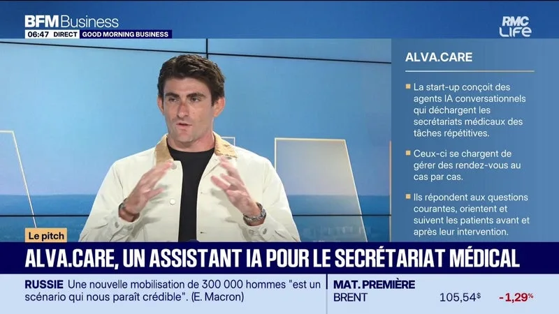 LE PITCH : ALVA.CARE, UN ASSISTANT IA POUR LE SECRÉTARIAT MÉDICAL – 25/09