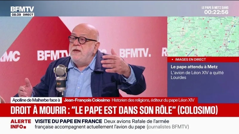 AIDE À MOURIR: « LE PAPE EST DANS SON RÔLE », ESTIME JEAN-FRANÇOIS COLOSIMO, HISTORIEN DES RELIGIONS