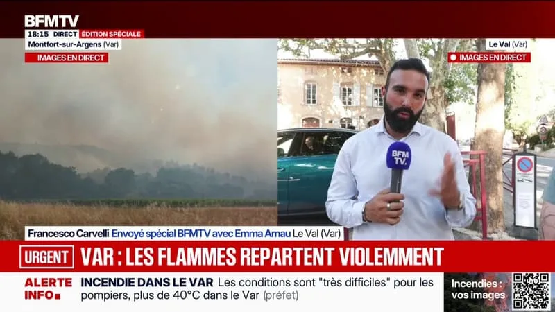 INCENDIE DANS LE VAR: UN CENTRE D’ACCUEIL A ÉTÉ OUVERT POUR LES ÉVACUÉS