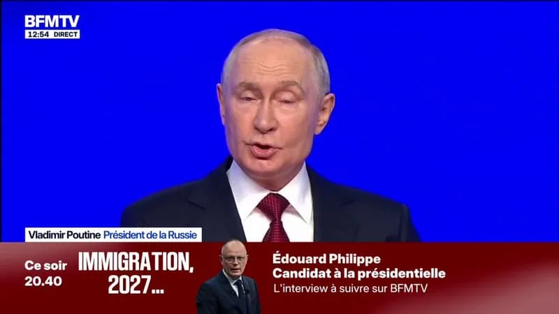 GUERRE EN UKRAINE: « IL EST DIFFICILE DE RÉUSSIR TOUT DÈS LE PREMIER ESSAI », DÉCLARE VLADIMIR POUTINE