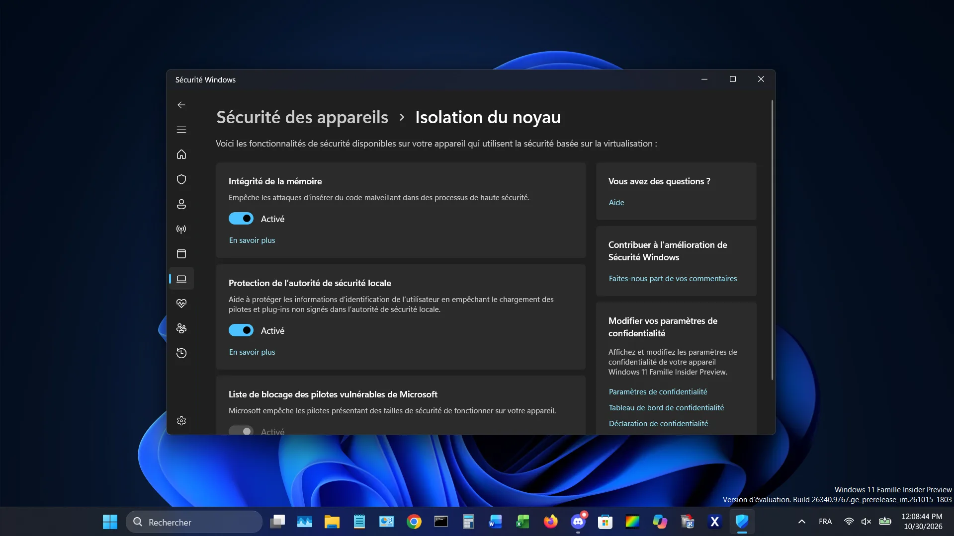 WINDOWS 11 ACTIVE UNE PROTECTION SUPPLÉMENTAIRE SUR CERTAINS PC : COMMENT SAVOIR SI ELLE FONCTIONNE SUR LE VÔTRE ?