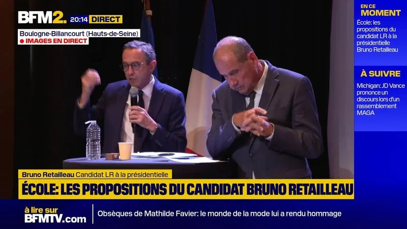 « SA NOUVELLE FRANCE, C’EST LA FIN DE LA FRANCE », ASSURE BRUNO RETAILLEAU, CANDIDAT LR À L’ÉLECTION PRÉSIDENTIELLE, À PROPOS DE JEAN-LUC MÉLENCHON