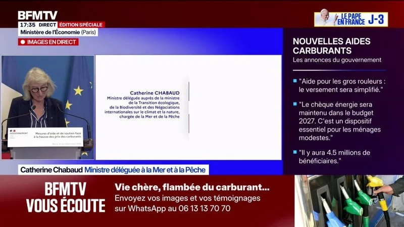 « LES AIDES CARBURANTS POUR LES PÊCHEURS VONT ÊTRE PROLONGÉES JUSQU’À LA FIN DE L’ANNÉE », ANNONCE CATHERINE CHABAUD, MINISTRE DÉLÉGUÉE À LA MER ET À LA PÊCHE