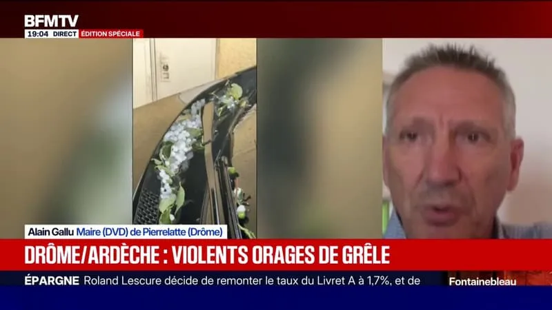 « UNE RARE VIOLENCE »: LES PREMIERS ORAGES DE GRÊLE ONT ÉTÉ OBSERVÉS À PIERRELATTE DANS LA DRÔME