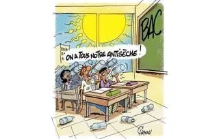LE DESSIN DE CHAUNU : LA FRANCE SOUS LA CANICULE