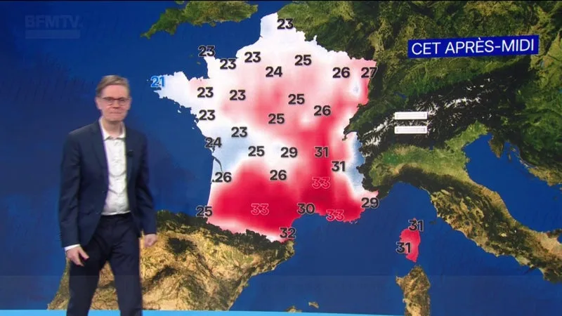 QUELQUES AVERSES DANS LE CENTRE DU PAYS ALORS QUE LE SOLEIL PERSISTE DANS LE SUD, AVEC DES TEMPÉRATURES COMPRISES ENTRE 21°C ET 33°C… LA MÉTÉO DE CE 30 AOÛT