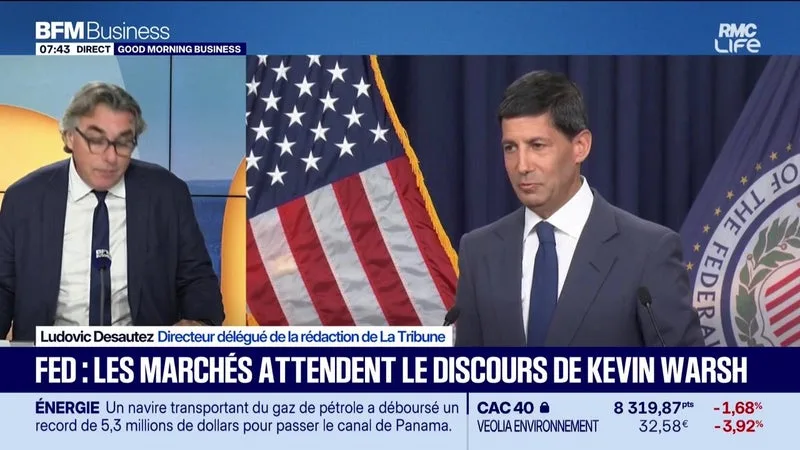 LA TRIBUNE ÉCO : FED, LES MARCHÉS ATTENDENT LE DISCOURS DE KEVIN WARSH – 28/08