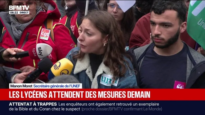 APRÈS UNE NOUVELLE JOURNÉE DE MOBILISATION, LES LYCÉENS ATTENDENT DES RÉPONSES À LEURS REVENDICATIONS