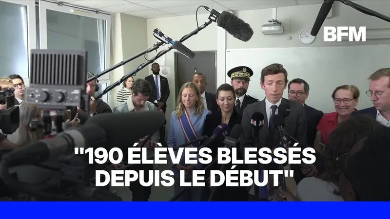 COLÈRE DES LYCÉENS: LE MINISTRE DE L’ÉDUCATION ANNONCE « 190 ÉLÈVES BLESSÉS » DEPUIS LE DÉBUT DU MOUVEMENT