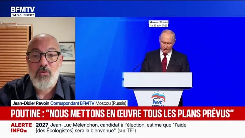 GUERRE EN UKRAINE: À UN MOIS DES LÉGISLATIVES, VLADIMIR POUTINE TENTE DE GALVANISER SES TROUPES AU CONGRÈS DE RUSSIE UNIE MALGRÉ UN CONTEXTE TENDU
