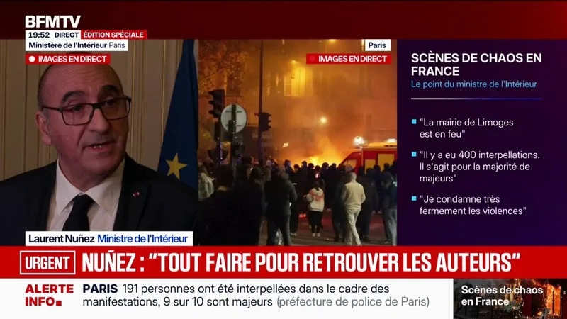 MOBILISATIONS DU 17 OCTOBRE: « JE VEUX SALUER LA RÉACTIVITÉ DES FORCES DE SÉCURITÉ INTÉRIEURE », DÉCLARE LE MINISTRE DE L’INTÉRIEUR LAURENT NUÑEZ