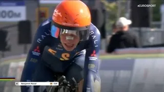 MONDIAUX DE CYCLISME. BENJAMIN NOVAL, PRODIGE ESPAGNOL DE 17 ANS, SACRÉ CHAMPION DU MONDE JUNIORS DU CONTRE-LA-MONTRE