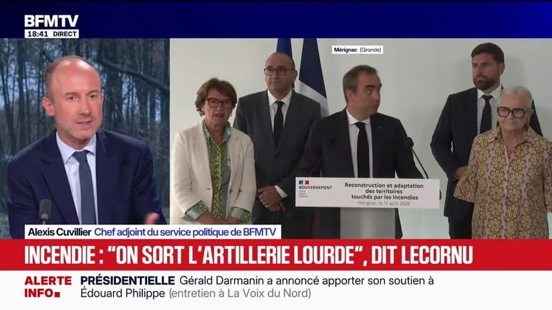 MARSCHALL TRUCHOT : INCENDIES, MACRON REÇOIT ÉLUS ET POMPIERS À BRÉGANÇON – 17/08