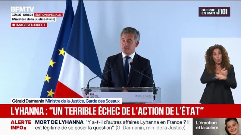 AFFAIRE LYHANNA: « IL Y A EU UN DYSFONCTIONNEMENT GRAVE DU SERVICE PUBLIC DE LA JUSTICE », ESTIME GÉRALD DARMANIN