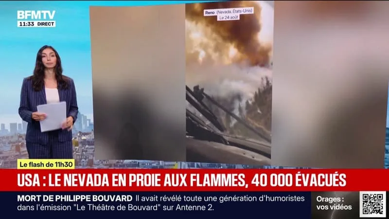 AUX ÉTATS-UNIS, L’ÉTAT DU NEVADA EN PROIE AUX FLAMMES, PLUS DE 40.000 PERSONNES ÉVACUÉES