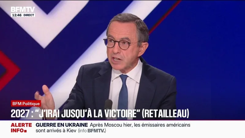 BRUNO RETAILLEAU, CANDIDAT LR À L’ÉLECTION PRÉSIDENTIELLE, ESTIME QU’IL FAUT « SÉLECTIONNER » LES ÉTUDIANTS ÉTRANGERS « SUR DES FILIÈRES DONT ON A BESOIN »