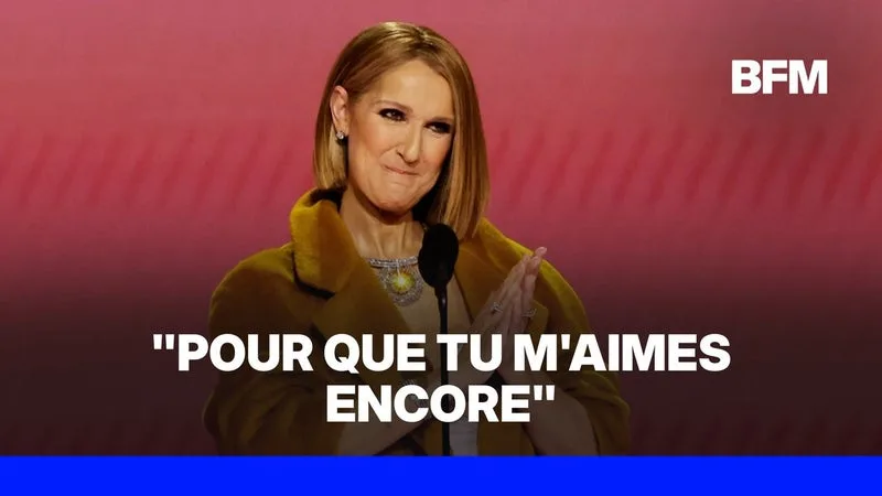 CÉLINE DION À PARIS: LA CHANTEUSE INTERPRÈTE « POUR QUE TU M’AIMES ENCORE » AVEC SES FANS