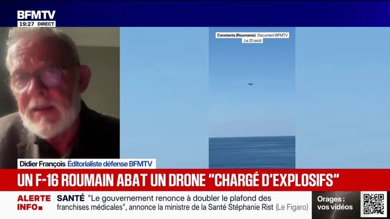 LA ROUMANIE ANNONCE QU’UN F-16 A ABATTU UN DRONE MARITIME PRÈS DU PLUS IMPORTANT PROJET D’EXTRACTION GAZIÈRE EN MER DE L’UE