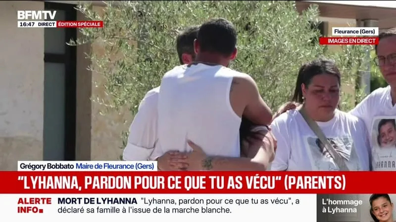 MARCHE BLANCHE EN HOMMAGE À LYHANNA: « NOUS VIVONS DANS LA SIDÉRATION », DÉCLARE LE MAIRE DE FLEURANCE