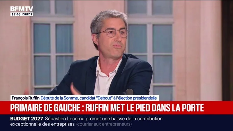 PRIMAIRE DE LA GAUCHE: « JE SUIS SURPRIS D’EFFRAYER COMME ÇA » RAPHAËL GLUCKSMANN, EXPLIQUE FRANÇOIS RUFFIN, DÉPUTÉ ET CANDIDAT « DEBOUT » À L’ÉLECTION PRÉSIDENTIELLE