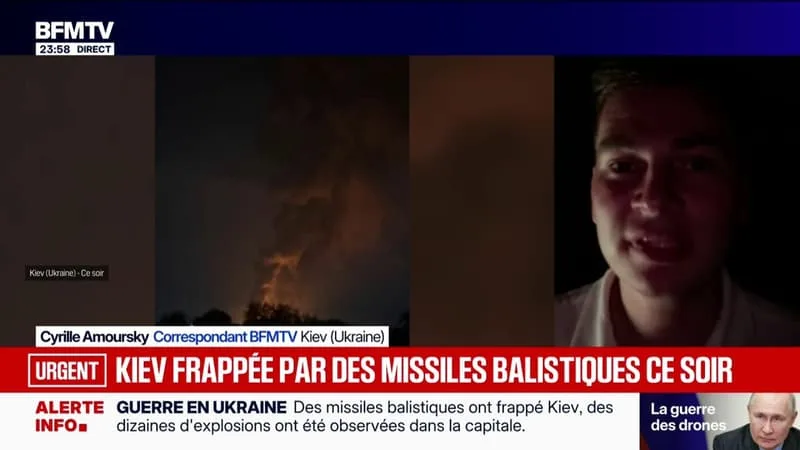 KIEV FRAPPÉE CE SOIR: LES PREMIÈRES PHOTOS DE NOTRE CORRESPONDANT BFMTV EN UKRAINE