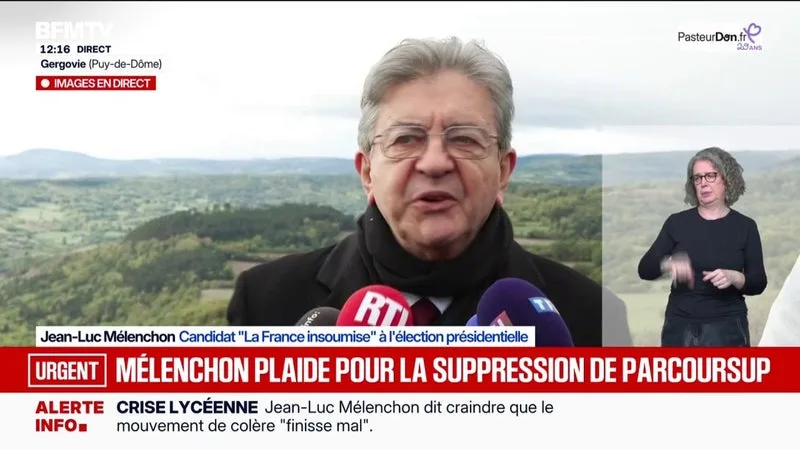 UKRAINE: « AVEC TRUMP, ON NE DISCUTE QUE D’UNE CHOSE, DU BUSINESS », DÉCLARE JEAN-LUC MÉLENCHON, CANDIDAT LFI À LA PRÉSIDENTIELLE, APRÈS QUE VLADIMIR POUTINE A DÉCLARÉ AVOIR REÇU DES PROPOSITIONS VISANT UNE « DÉSESCALADE » DE DONALD TRUMP
