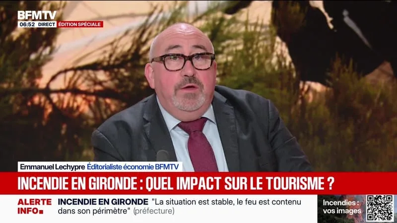 BFM CONSO : INCENDIE EN GIRONDE, QUEL IMPACT SUR LE TOURISME ? – 31/07