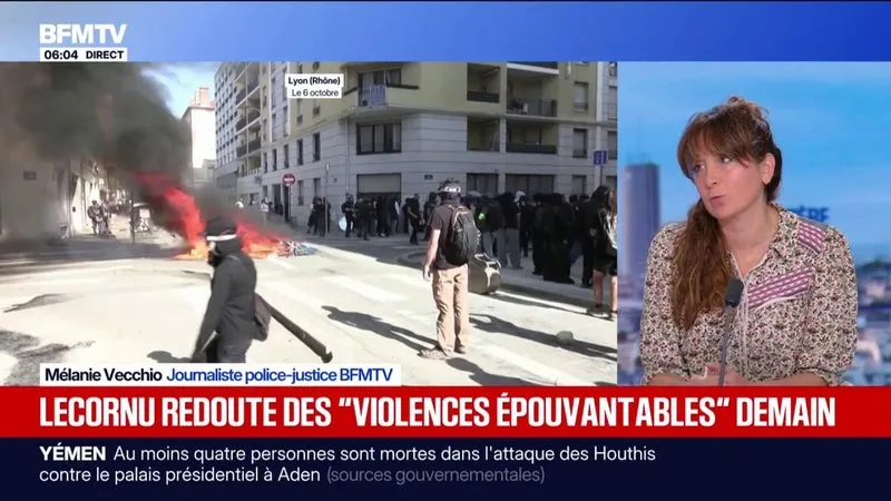 MOBILISATION DU 17 OCTOBRE: SÉBASTIEN LECORNU REDOUTE DES « VIOLENCES ÉPOUVANTABLES EN FIN DE CORTÈGE »