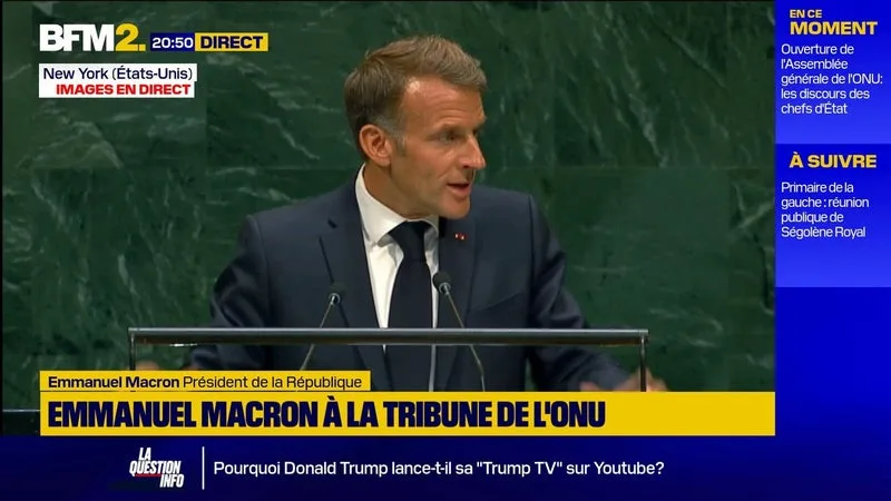 EMMANUEL MACRON À L’ONU: « MON MESSAGE EST DE NE RIEN CÉDER »