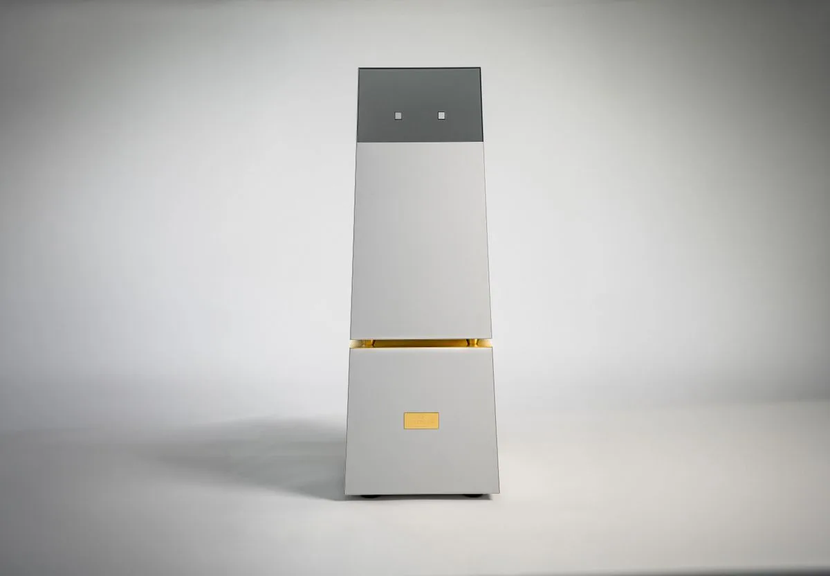 C’EST UN ROBOT PIXAR ? NON, C’EST UN GOLDMUND TELOS 9800, UN AMPLI SUISSE À 500 000 $ ET 360 KG