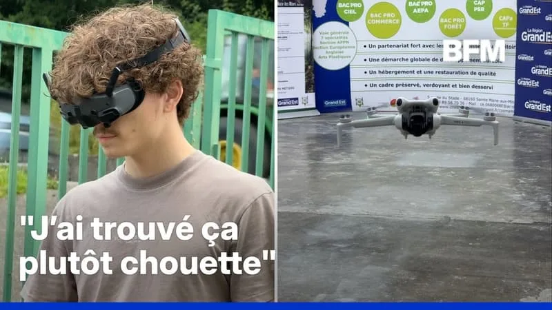 ALSACE: DES LYCÉENS PRÉPARENT POUR LA PREMIÈRE FOIS UN BAC PRO « OPTION DRONES »
