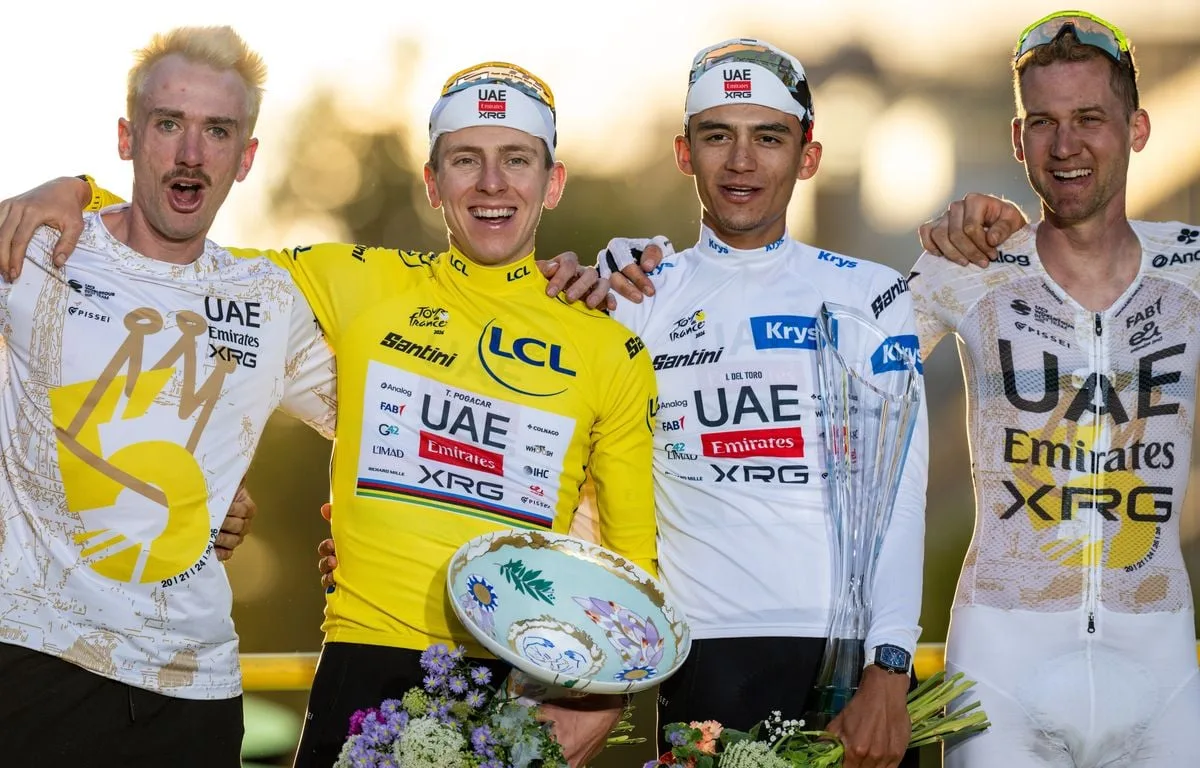 TOUR DE FRANCE 2026 : 830.000 EUROS POUR UAE, MOINS DE 15.000 POUR GROUPAMA-FDJ UNITED… LE CLASSEMENT DES PRIMES