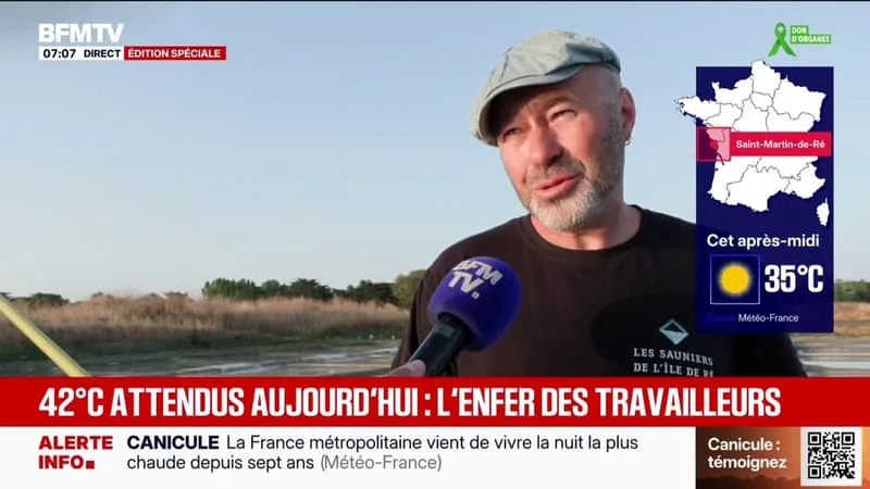 « CE QU’ON CRAINT, CE SONT LES ORAGES QUI ARRIVENT APRÈS DE FORTES CHALEURS »: COMMENT LA CANICULE PERTURBE LA RÉCOLTE DE SEL