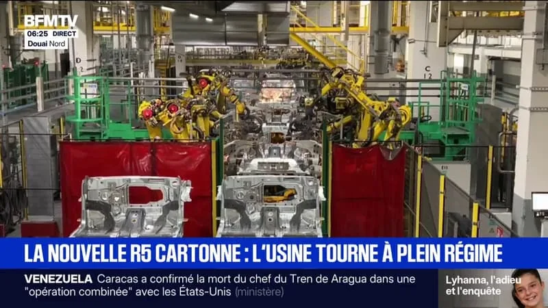 L’USINE DE RENAULT DOUAI TOURNE À PLEIN RÉGIME POUR L’ASSEMBLAGE DE LA R5