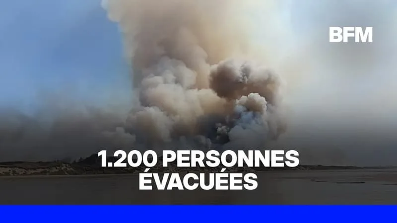 PLUSIEURS INCENDIES SE DÉCLENCHENT SUR LA CÔTE D’OPALE ET PROVOQUENT UN IMPORTANT PANACHE DE FUMÉE