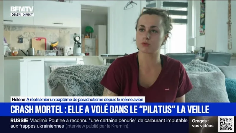 CRASH À TOMBLAINE: LE TÉMOIGNAGE D’HÉLÈNE, QUI A EFFECTUÉ UN BAPTÊME DE PARACHUTISME DANS LE MÊME AVION LA VEILLE DE L’ACCIDENT