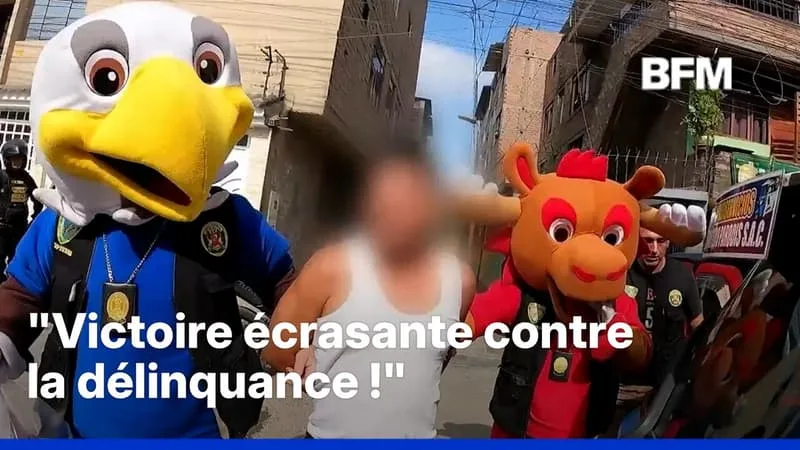 DEUX POLICIERS PÉRUVIENS DÉGUISÉS EN MASCOTTES DU MONDIAL ONT ARRÊTÉ UN TRAFIQUANT DE DROGUE