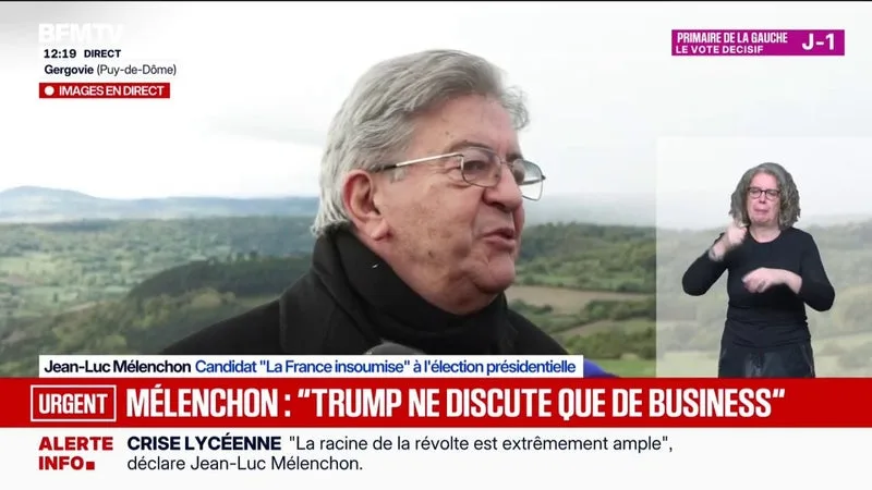 PRIMAIRE SOCIALE-DÉMOCRATE: « J’ATTENDS QUE ÇA SE PASSE », AFFIRME JEAN-LUC MÉLENCHON, CANDIDAT LFI À LA PRÉSIDENTIELLE