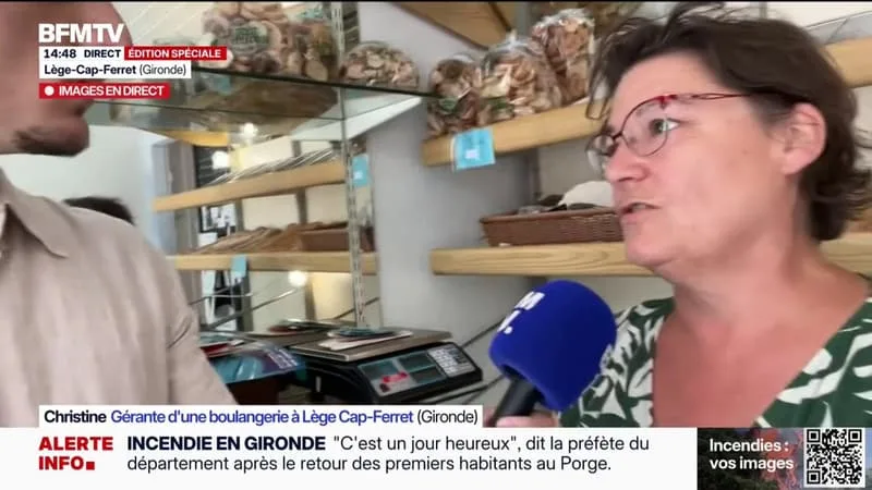 INCENDIE EN GIRONDE: LES COMMERCES COMMENCENT À ROUVRIR À LÈGE-CAP-FERRET