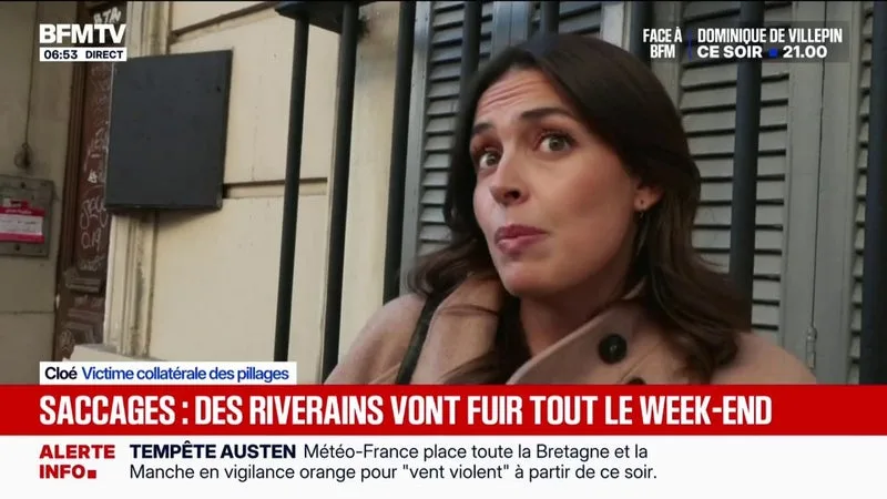 « NE PAS REVIVRE ÇA »: CETTE RIVERAINE IMPACTÉE PAR LES PILLAGES DU 17 OCTOBRE VEUT QUITTER PARIS CE WEEK-END