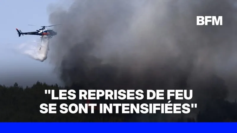 LE PRÉFET DU VAR SIMON BABRE ANNONCE QUE « LES REPRISES DE FEU SE SONT INTENSIFIÉES »